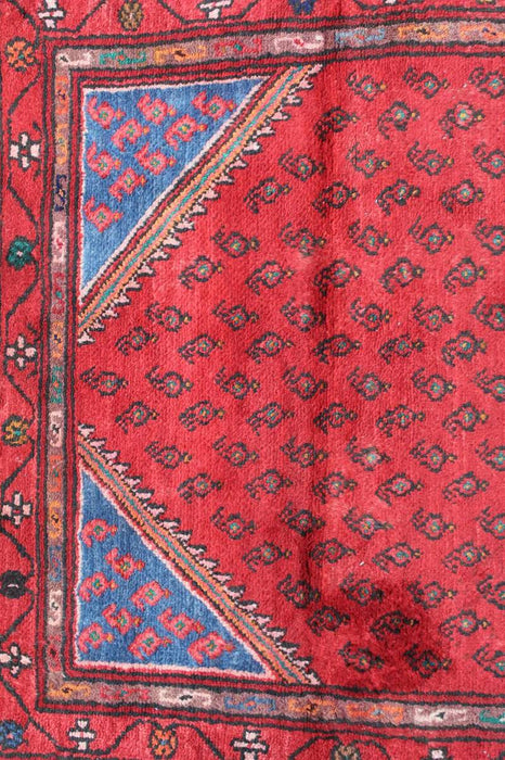 homelooks.com Beautiful Traditional Antique Red Medallion Handmade Wool Rug 90 X 175 cm