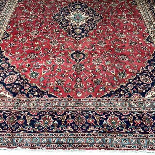 Traditional Antique Area Carpets Wool Handmade Oriental Rugs 295 X 375 cm bottom view homelooks.com