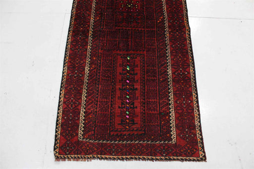 Traditional Antique Area Carpets Wool Handmade Oriental Rugs 80 X 176 cm bottom view homelooks.com
