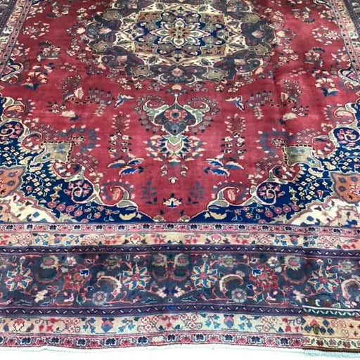 Traditional Antique Area Carpets Wool Handmade Oriental Rugs 297 X 378 cm bottom view homelooks.com