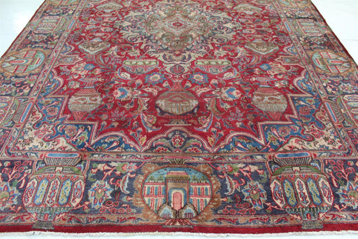 Traditional Antique Area Carpets Wool Handmade Oriental Rugs 295 X 415 cm bottom view homelooks.com
