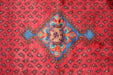 Beautiful Traditional Antique Red Medallion Handmade Wool Rug 90 X 175 cm medallion over-view homelooks.com